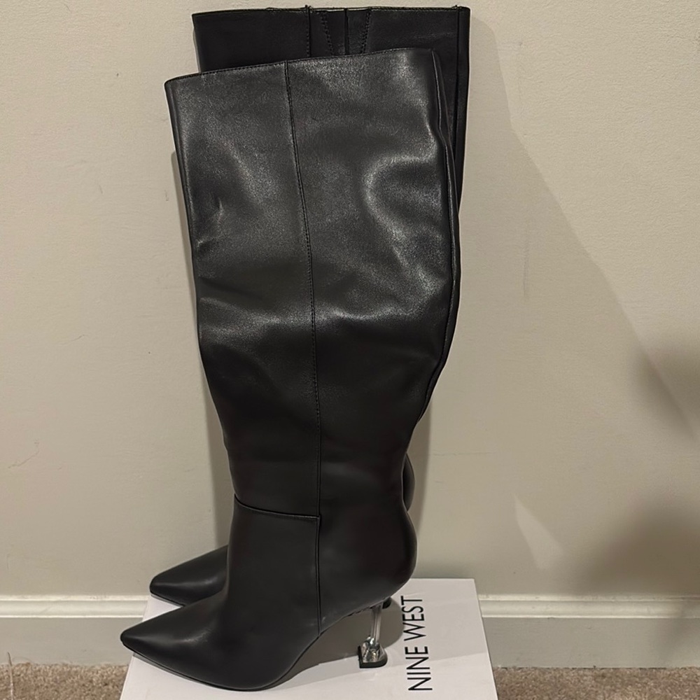 Nine West Black Knee-High Boots